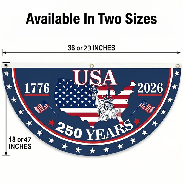 đ 250th Anniversary Commemorative Banner â Durable, Fade-Resistant Celebration Flag