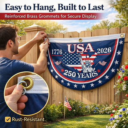 🎉 250th Anniversary Commemorative Banner – Durable, Fade-Resistant Celebration Flag