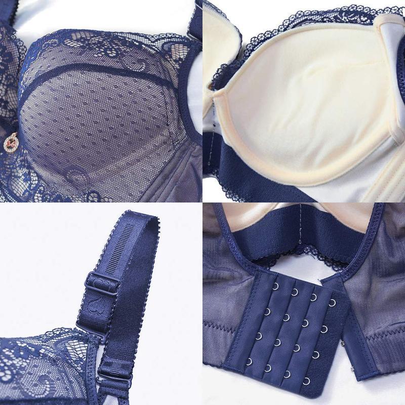 💥FallSweet Padded Push Up Lace Bras for Women  Comfort Floral🌸