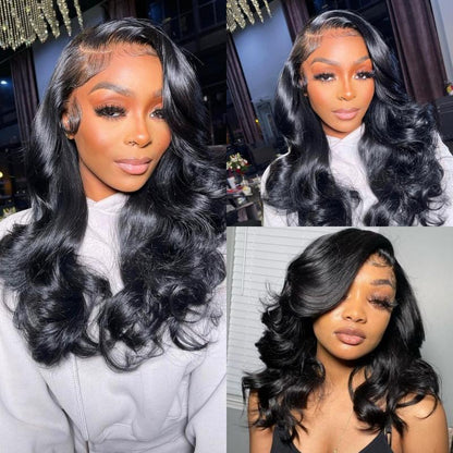 🔥Final 3 Hours: 50%OFF🔥 Density Side Part Glueless LayerCut Wig 6x8 Lace Closure Wig Body Wave Pre Cut Pre Bleached Ready Go Wigs