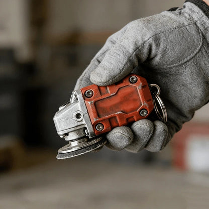 🛠️2-in-1 Mini Grinder Keychain: On-the-Go Smoothing Tool + Tool Enthusiast Collectible