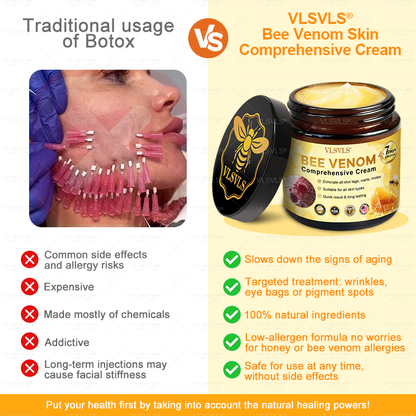 Made and Shipped from USA 🌟🌟VLSVLS® Bee Venom Comprehensive Cream  LAST DAY 80% OFF(Sagging Skin, Fine Lines, Loss of Firmness, Flat Bust, Drooping Hips, and More)