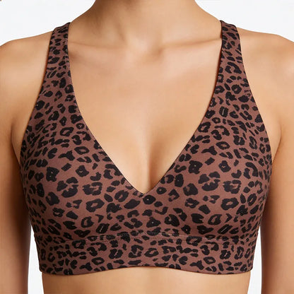 🔥Super Firming Leopard Print Jelly  Bra | Women Wirefree Bras 👍No More Sagging Breasts