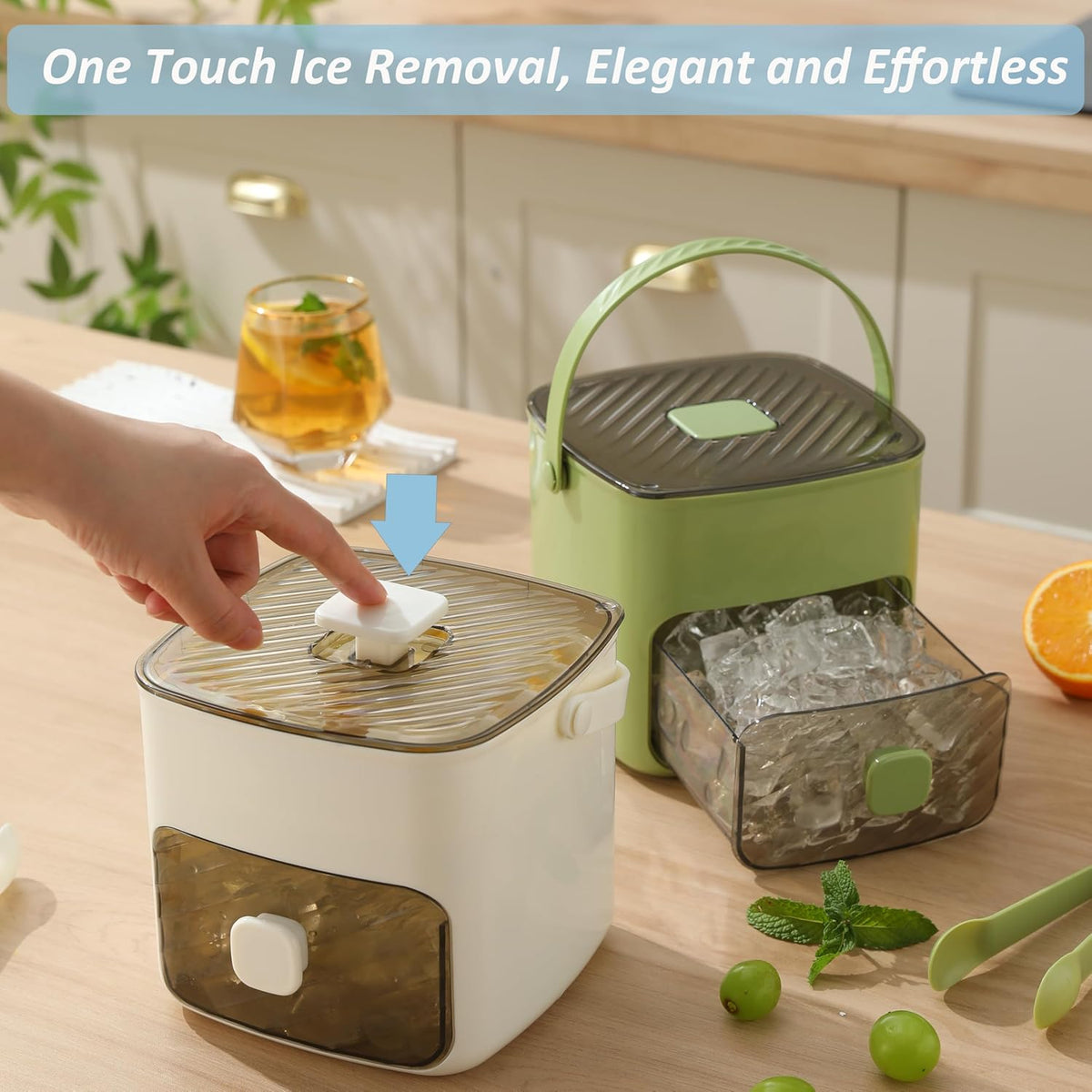 🧊Portable Ice Maker with Lid and Storage Box (48 cubes).