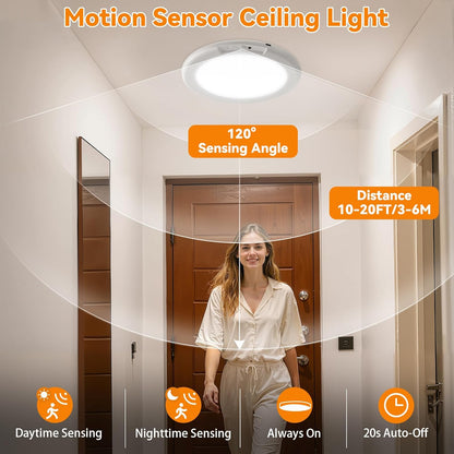 💡 Limited-Time Sale - Rechargeable Magnetic Wireless Motion Sensor Ceiling Light with Remote