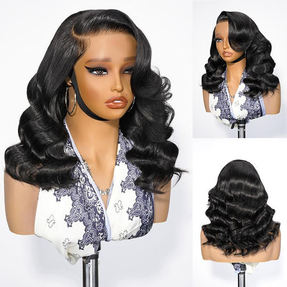🔥Final 3 Hours: 50%OFF🔥 Density Side Part Glueless LayerCut Wig 6x8 Lace Closure Wig Body Wave Pre Cut Pre Bleached Ready Go Wigs