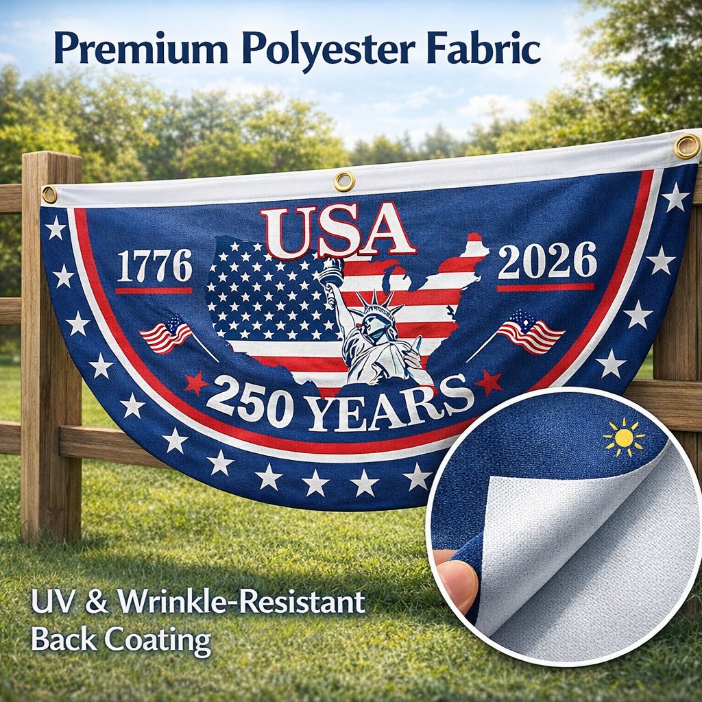 🎉 250th Anniversary Commemorative Banner – Durable, Fade-Resistant Celebration Flag