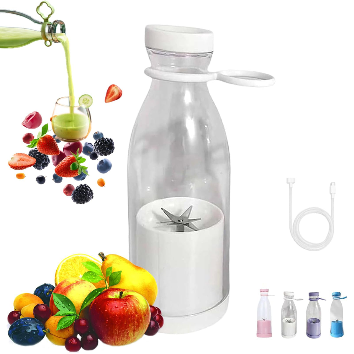 🥤 Compact Personal Blender – On-the-Go Juice & Smoothie Maker