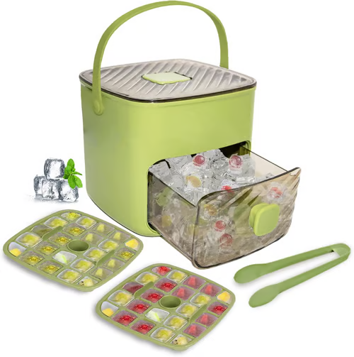 🧊Portable Ice Maker with Lid and Storage Box (48 cubes).