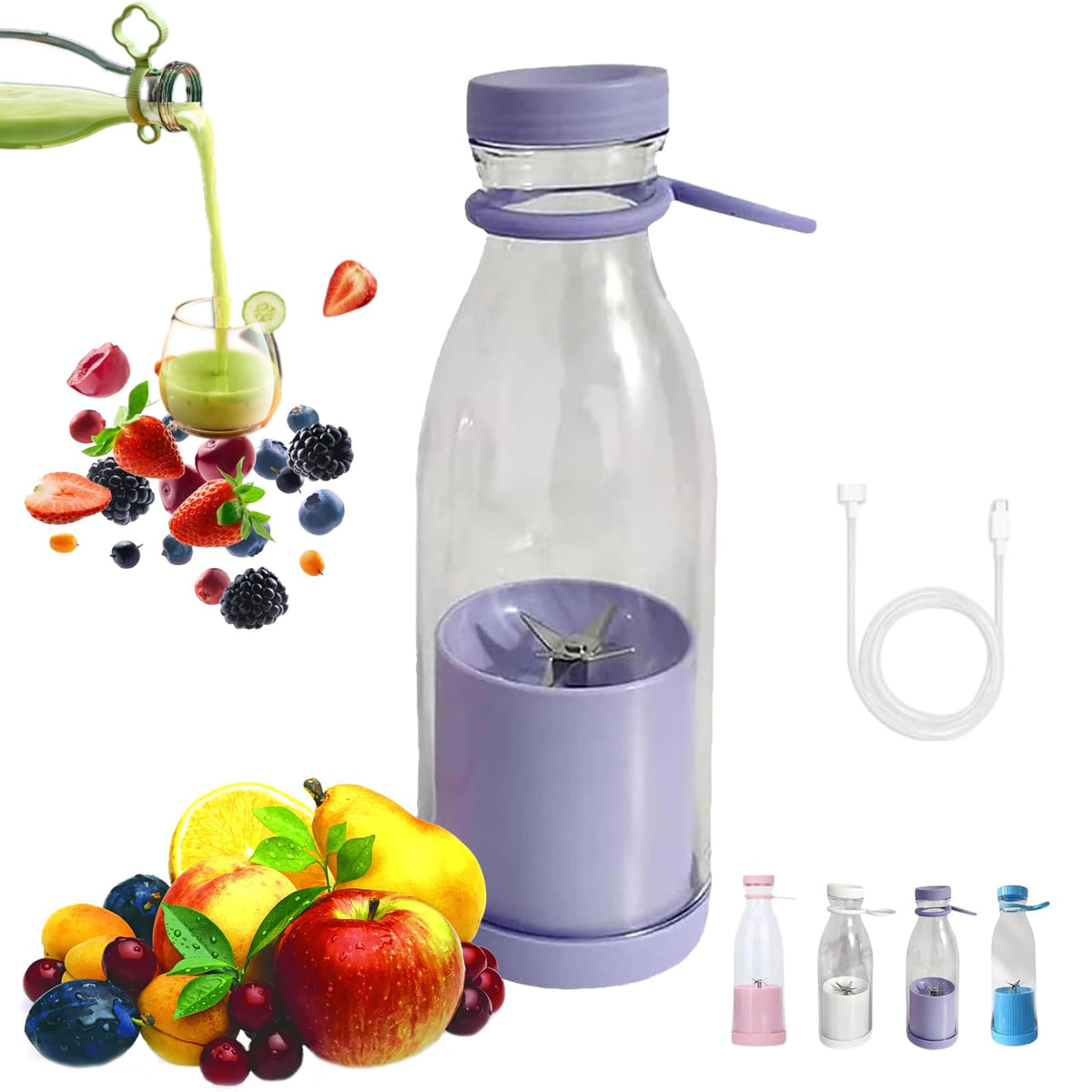 🥤 Compact Personal Blender – On-the-Go Juice & Smoothie Maker