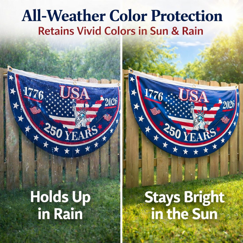 🎉 250th Anniversary Commemorative Banner – Durable, Fade-Resistant Celebration Flag