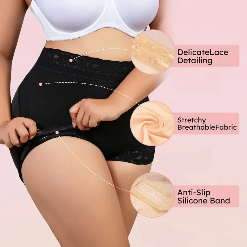 🔥Hot Sale 49% off🌟High Waist Shapewear Panty with Anti-Slip Silicone Band
